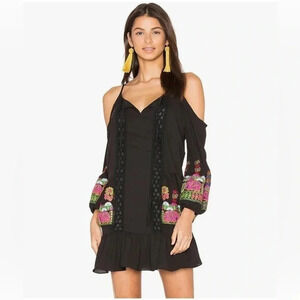 VAVA by Joy Han GABI Open/Cold Shoulder Dress Med with embroidered elephants